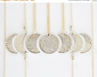 MOON DAY SALE Bridesmaid Gift / Best Friend Necklace / Bridal Party / Moon Jewelry / Girl Squad / Mother Daughter Jewelry / Sister Necklace