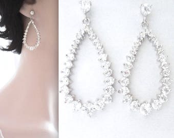 Vintage AAA Zircon Bridal Earrings Zirconia Wedding Earring For Brides Bridesmaids Accessories Women Birthday Gifts Jewelry main image 0