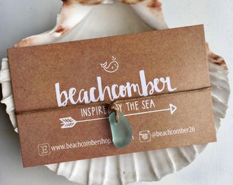 sea glass jewelry, eco friendly beach anklet bracelet