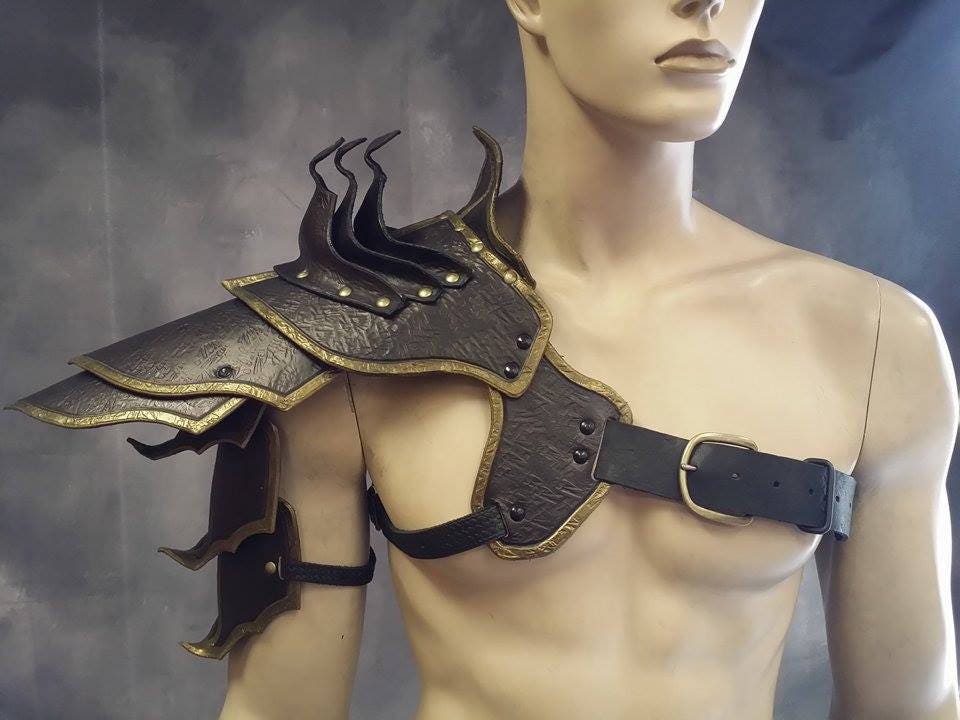 Leather Armor Barbarian Shoulder