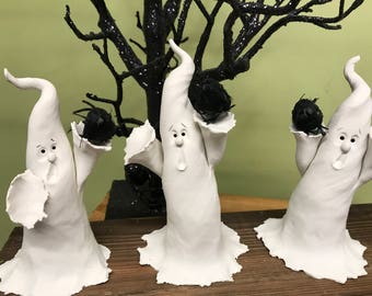 Ghost Holding a Raven, Ghosts and Crows, Halloween Ghost, Ghosts, Ghost, Halloween Decoration
