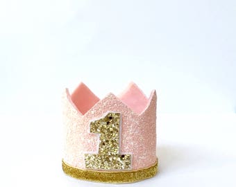 Gold Mini Crown Glitter Queen of Hearts