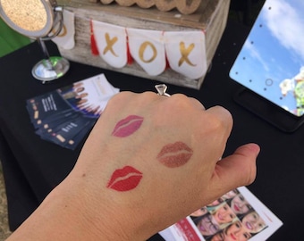LipSense sticker lips, stencil, swatch tester, lipstick tester. Proven results lip sticker