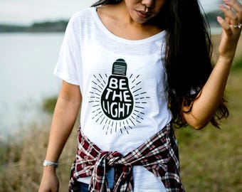 Feminist Shirt - Kindness Shirt - Positive Inspiration - Feminist - Liberal - Be The Change - Safety Pin - Be Kind Shirt - Be The Light