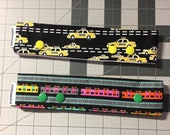 DPN case with three snaps -- fits 6" 7" or 8" DPNs -- TAXI or SUBWAY print