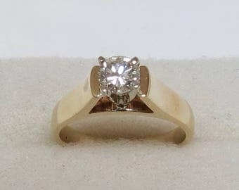 Vintage 14K Ladies Diamond Engagement Ring