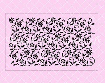 Swirl stencil | Etsy