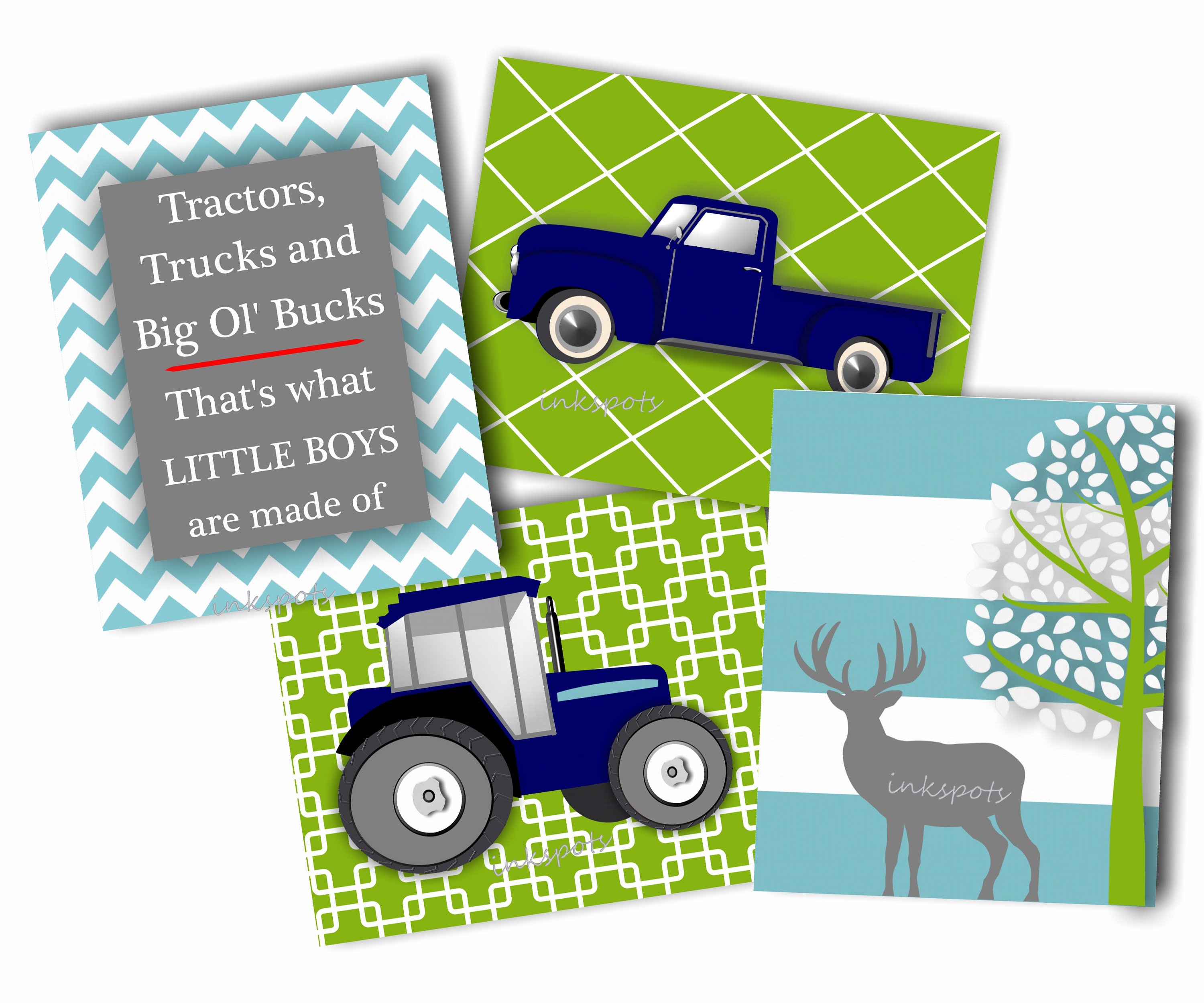 Boy Deer Nursery Nursery Farm Prints Deer Bedding Decor