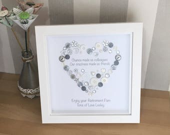 Friends Are Never Apart Quote Button Art Print Globe
