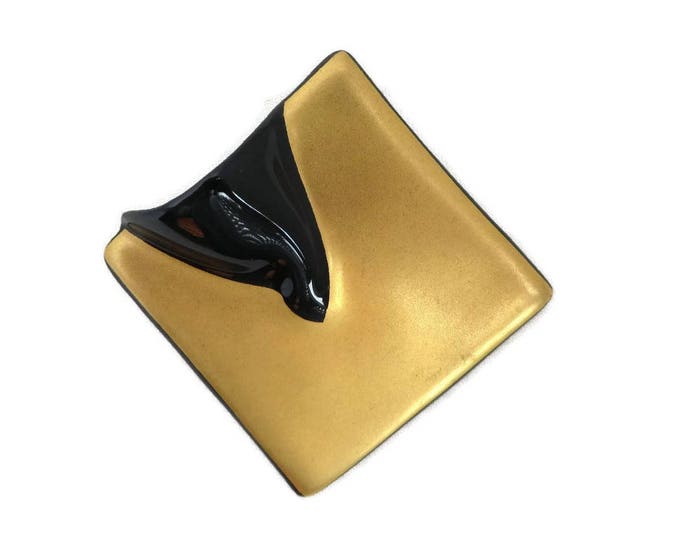 Rosenthal Germany Brooch - Vintage Studio Linie Modernist Glass Brooch, Johan Van Loon Pin, Gift for Her