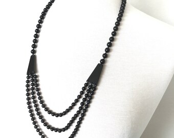 Black tourmaline necklace