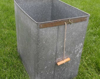 Vintage Galvanized Industrial Cart