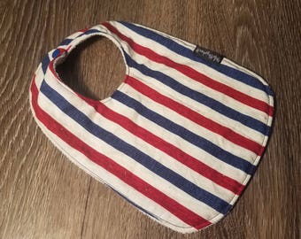 Regular Bib - Cute Bib - reversible bib - snap on bib - handmade bib - baby bib - toddler bib - infant bib - feeding bib - traditional bib