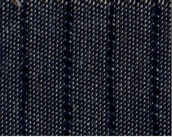 Beige black cotton fabric with stripes