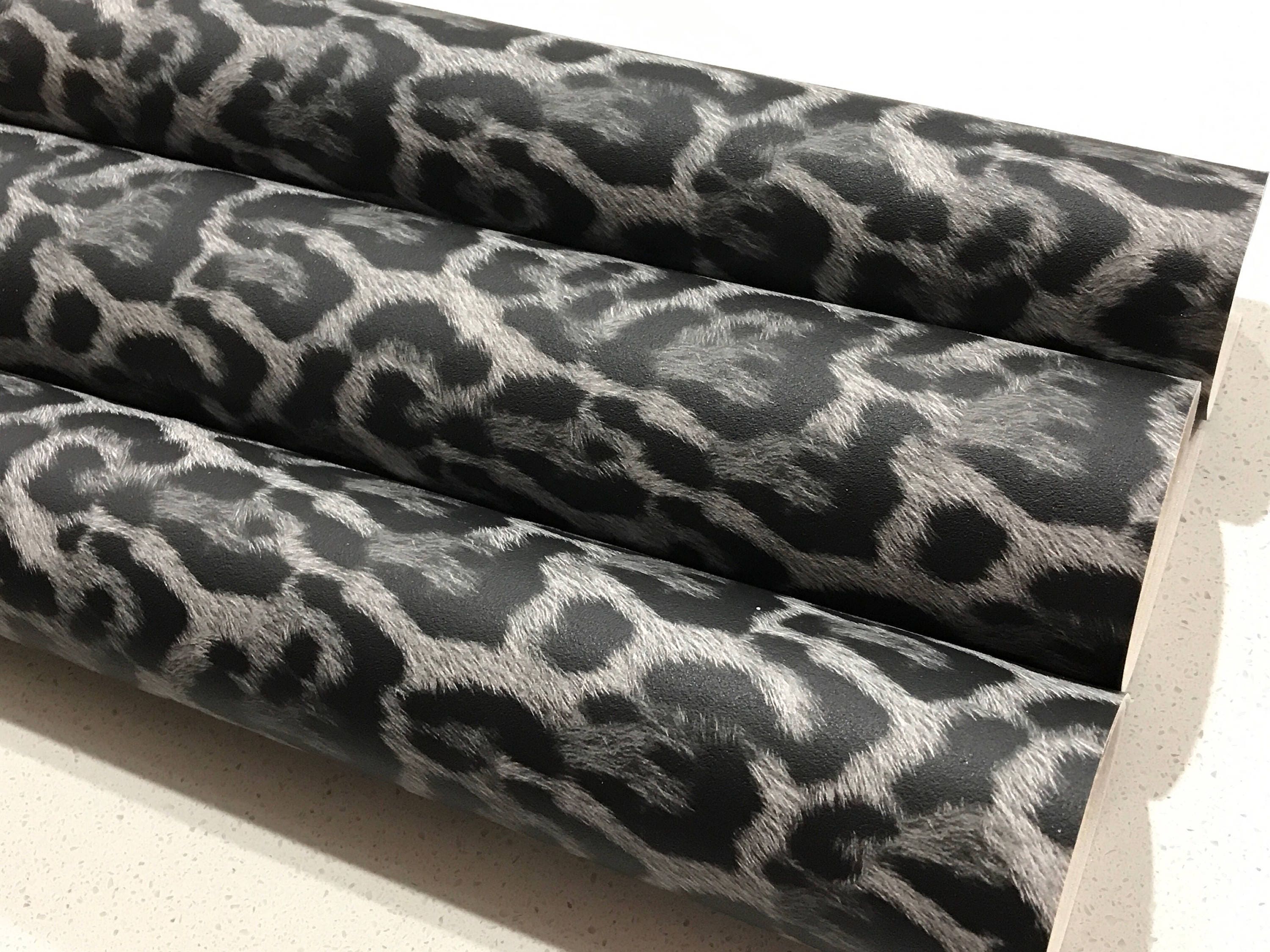 Leopard Print Leather Fabric Sheet 0.8mm