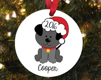 Dog Christmas Ornament - Personalized Christmas Ornament New Dog Gift