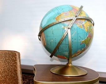 Vintage Rand McNally triple axis 12" Globe