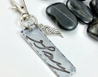 Actual handwriting keychain, signature keychain, memorial keychain, signed keychain, customized keychain, personalized gift, gift for loss
