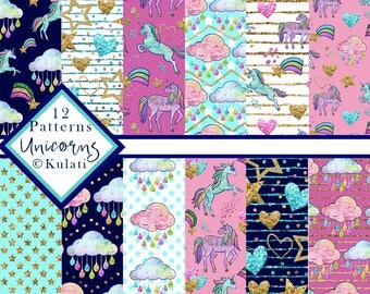 unicorn graphics etsy