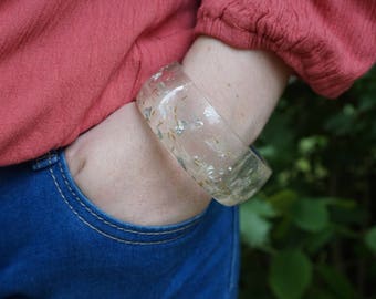 Charm bracelet Wishing bracelet Silver bracelet Delicate bracelet Fairy jewelry Gift|For|Her Make a wish Romantic jewelry Resin bracelet