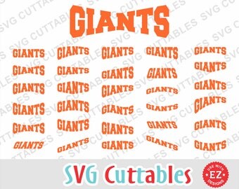 Giants EZ Layouts, svg, eps, dxf, Set of 30, Digital Cut File for cutting machines