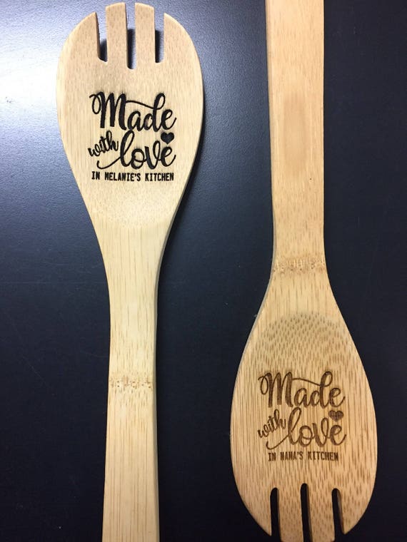Personalized Kitchen Spoon Custom Engraved with your names