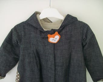 Adorable little Fox felt brooch