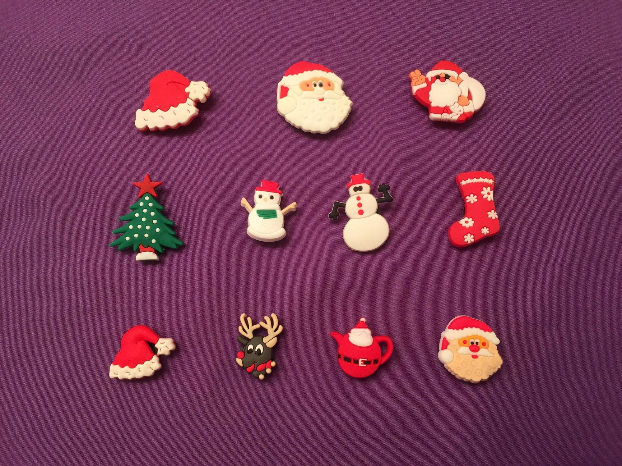 Christmas Shoe Charms for Crocs Silicone Bracelet Charms