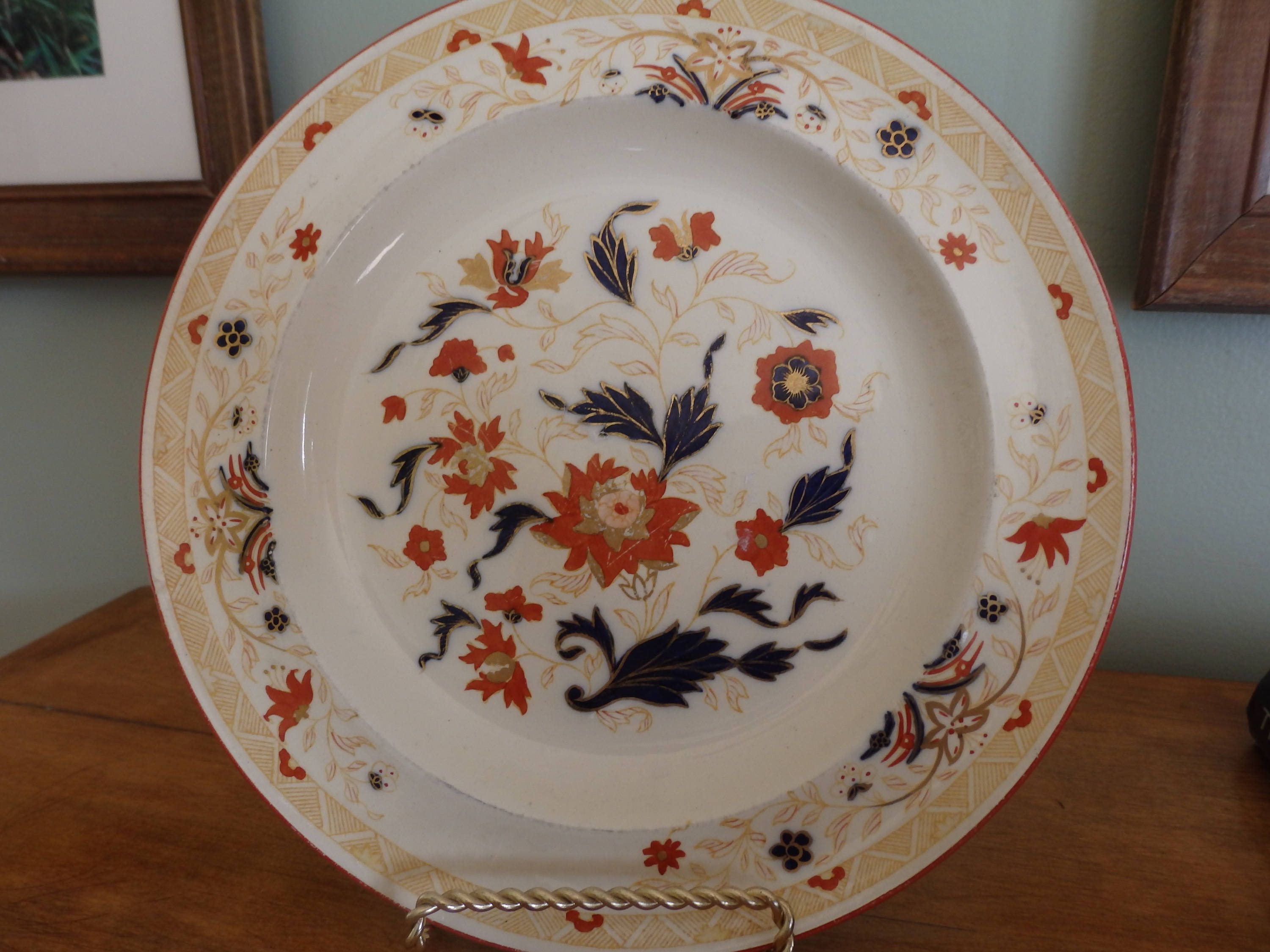 Antique Wedgwood Plate Pattern A1543 from Etruria England 8