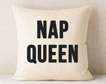 Nap Queen Pillow - Decorative Pillow - Pillow Cover