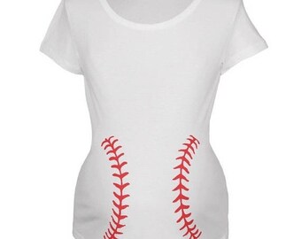 SUMMER SALE Baseball shirt - maternity baseball t shirt - shirt for mommy - baseball fan t shirts - any team baseball shirts - baseball bell