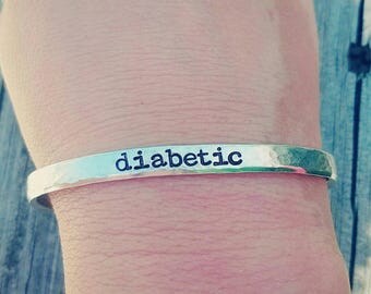Medical Alert Bracelet - Medical Alert Bangle - Medical ID - Medical Alert Jewelry -Diabetic- Epilepsy - Allergy Bracelet - Cute ID bracelet