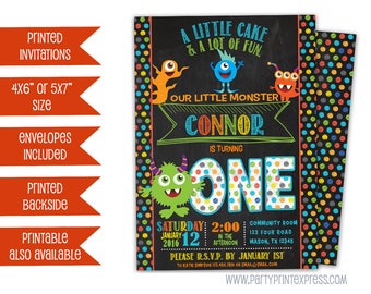 Monster Invitations - Monster Birthday Invitation - Monster Party - Monster Invite - Monster 1st Birthday Invitation - 2nd 3rd 4th 5th any
