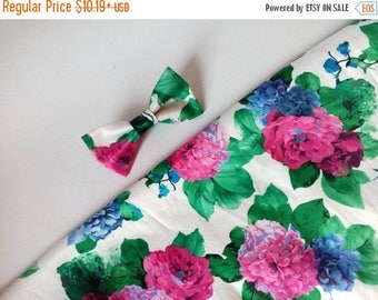 15% off birthday gift women bow tie men bow tie ivory floral bow tie with fuchsia purple flowers green leaves spring wedding spring bow ties