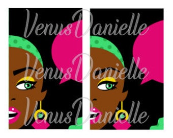 Digital~Pop Art Girl Pocket TN Printable Cover,Traveler's Notebook Cover, Digital File, Printable Cover, Printable Dashboard