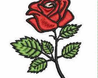 Rose embroidery | Etsy