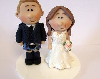 Drunk Bride & Groom Wedding Cake Topper Personalised