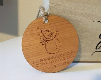 Thinking of You Gift | Christmas Ornaments | Friend Gift | Family Ornament | Personalized Christmas Ornaments | Personalized Ornament Custom