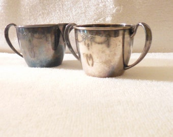 Creamer and Sugar Bowl, Silver-Plate. Oneida Community Plate, Hollow ware, Good condition, Vintage