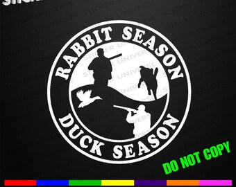 Rabbit hunting decal | Etsy
