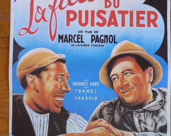 Vintage French Cinema Poster Print,' La Fille du Puisatier' by Marcel Pagnol, Film Publicity 1017037-405