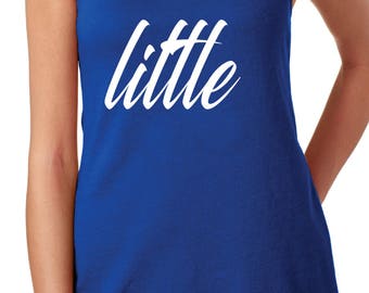 Sorority Tank Big Little Sorority,Little,Sorority Gift, Big Little G-Big Racerback Tank Top,Reveal Week,Big and Little Sorority Shirts,
