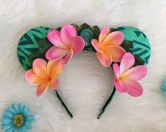 Te Fiti Ears | Moana Ears | Moana Minnie Ears | Flower Crown Design