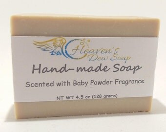 Handmade Baby Powder Soap Cold Process Bridal Shower, Wedding Favor, Baby Shower, Artisan Soap, Gift Soap, Wholesale Available, Bitcoin