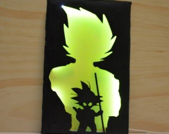 Goku wall lamp, Dragon ball, lighting, wall art, Goku, Dragon ball super, man cave, men gift, for him