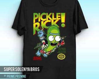 Super Solenya Bros - Rick and Morty Inspired | Pickle Rick Shirt | Rick Sanchez Tee