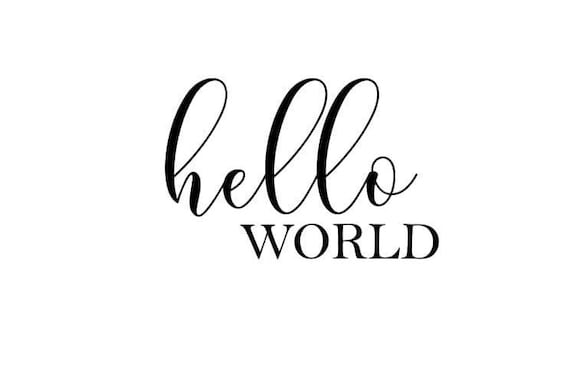 Download Hello World baby onesie SVG cut file baby shower baby gift