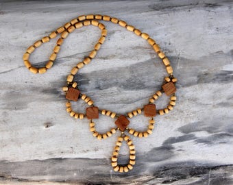 ethnic jewelry ethnic necklace african jewelry Wooden jewelry Wooden necklace Wood jewelry Wood Bead necklace Wood necklace tribal jewelry