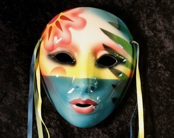 Clay Art Mask - Caribbean Princess - Very Rare