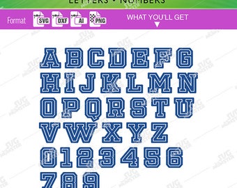 SVG SPORT FONT svg Cricut fonts svg college font svg sport letter svg sport cut Files varsity font svg 066